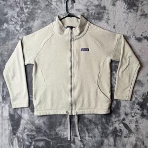 Patagonia Full Zip Jacket Long Sleeve Gray Medium Full-Zip Turtle Neck Mesh